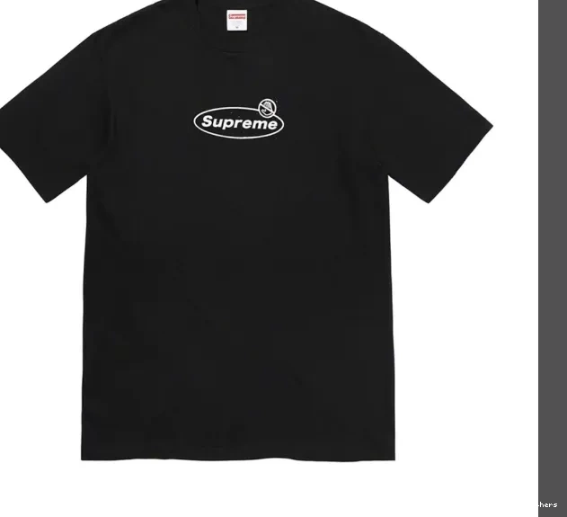 XL L sleeved T-shirt Black Banner S Warning M 22FW White Short Warning and Logo Tee 0430
